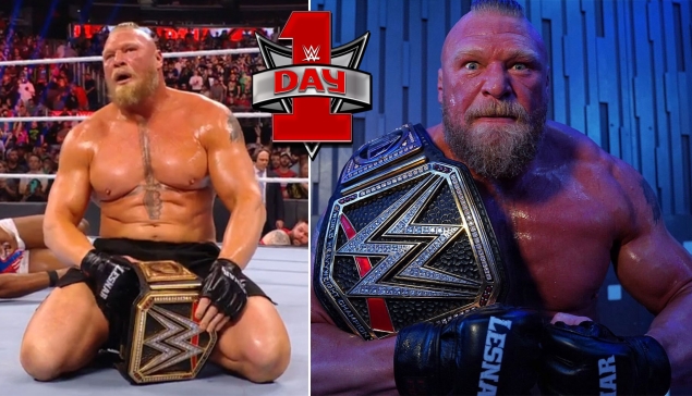 BROCK LESNAR CHAMPION WWE à DAY 1 !