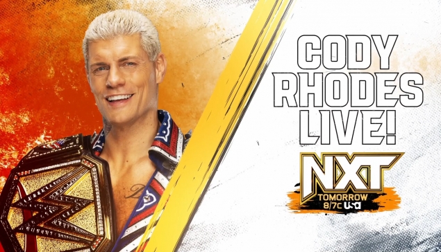 Cody Rhodes sera présent à WWE NXT ce soir